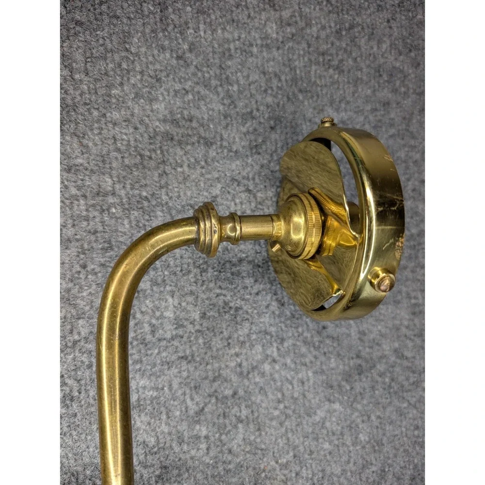 Vintage Brass Piano Candelabra WIRED Wall Sconce Electric Light‎ No Globe READ